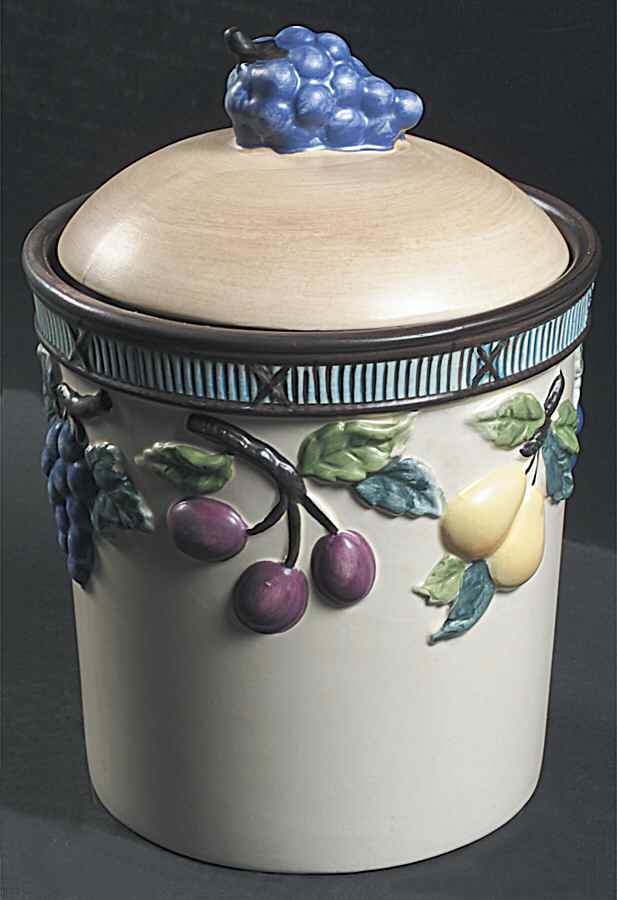Garden Harvest Extra Large Sculpted Canister with Lid & Seal by Mikasa-1