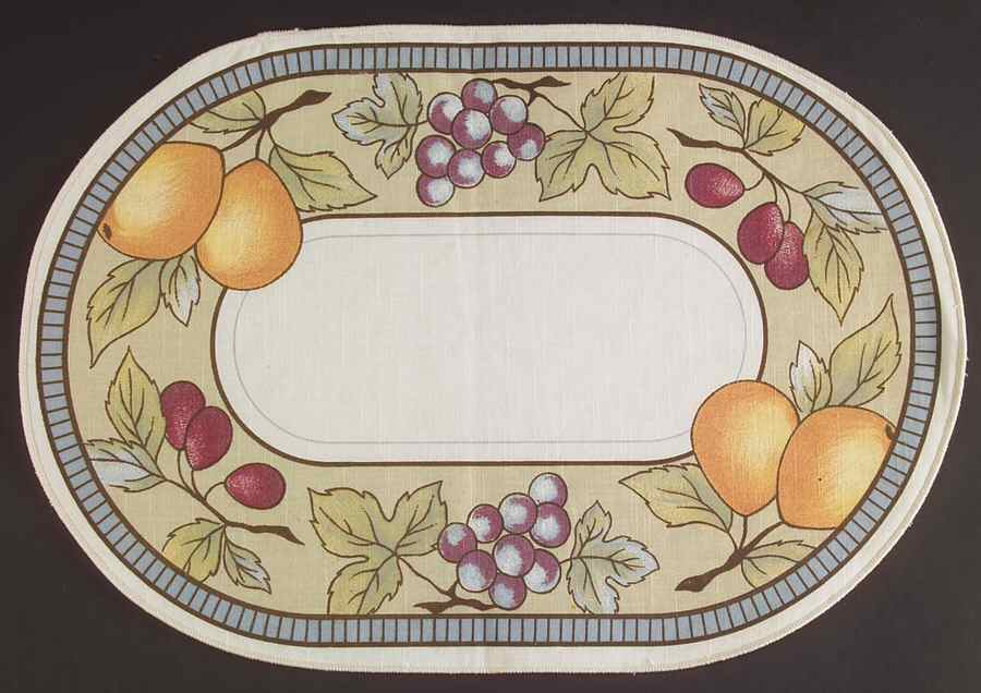 Garden Harvest Oval Cloth Placemat by Mikasa-1