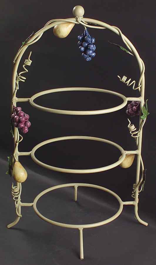 Garden Harvest 3 Tier Metal Plate Holder by Mikasa-1