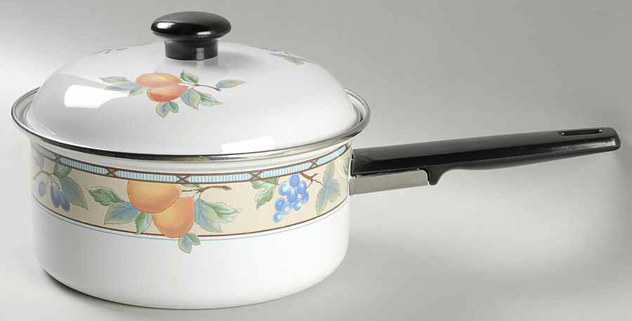 Garden Harvest 2 Quart Metal Covered Saucepan by Mikasa-1