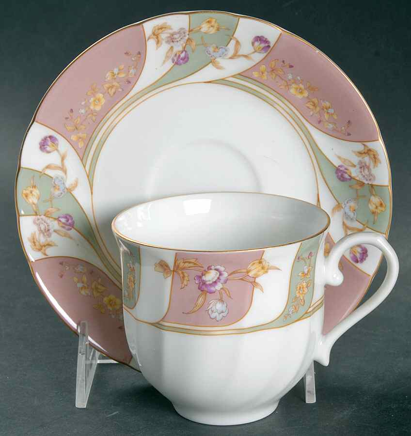Gainsborough Flat Cup & Saucer Set by Mikasa-1