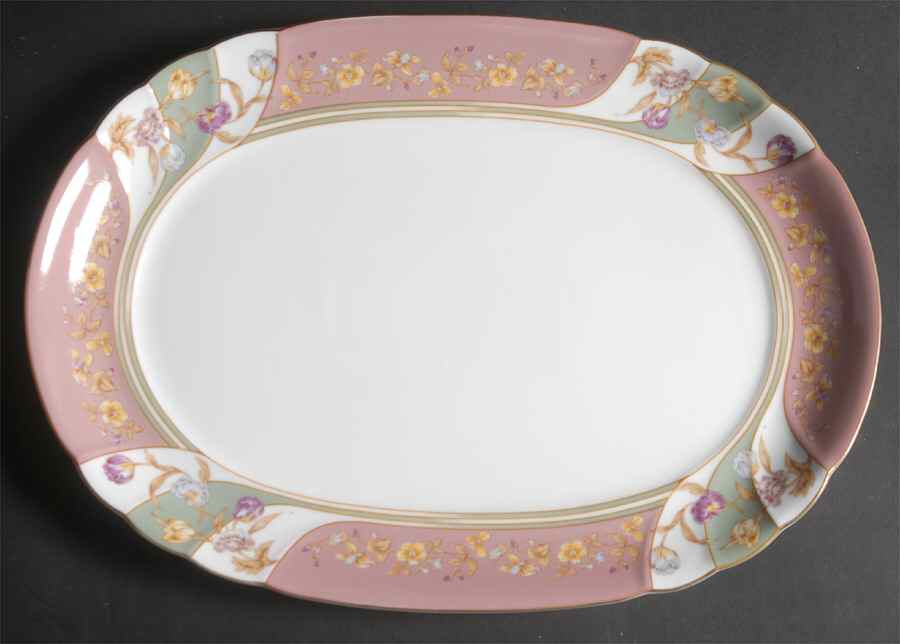 Gainsborough 14" Oval Serving Platter by Mikasa-1