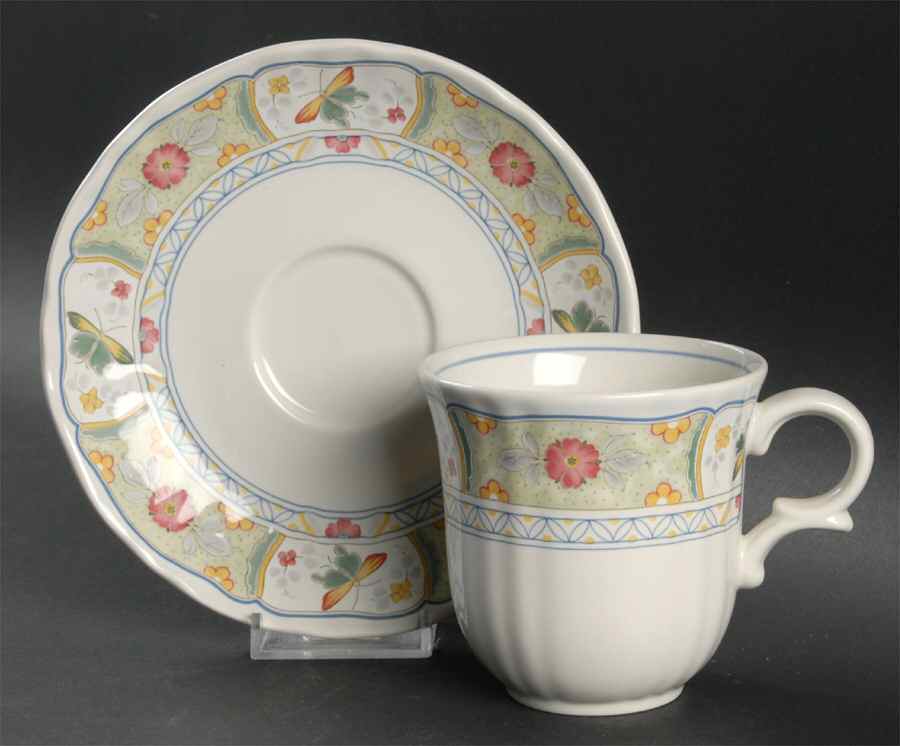 Garden Isle Flat Cup & Saucer Set by Mikasa-1