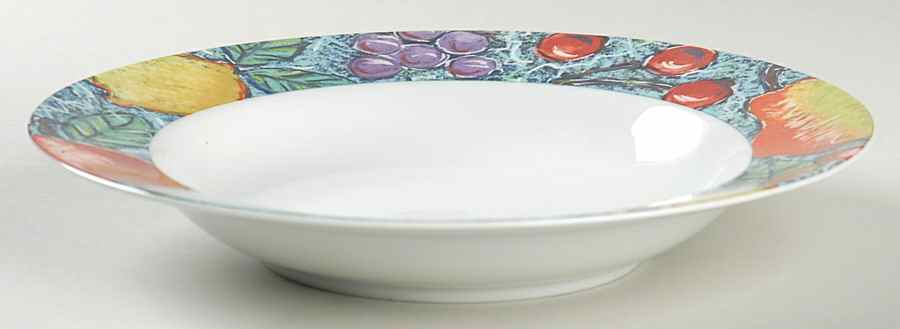 Garden Jewels Rim Soup Bowl by Mikasa-1