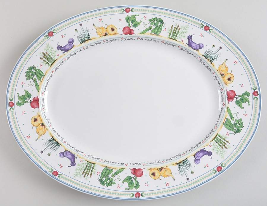 Garden Lane 15" Oval Serving Platter by Mikasa-1