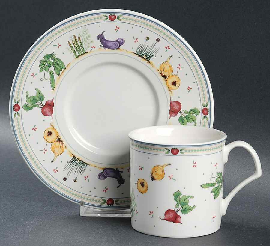 Garden Lane Flat Cup & Saucer Set by Mikasa-1