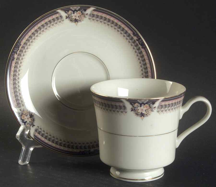 Gallia Footed Cup & Saucer Set by Mikasa-1