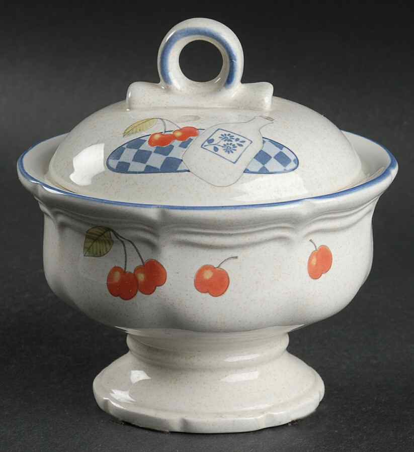 Garden Party Sugar Bowl & Lid by Mikasa-1