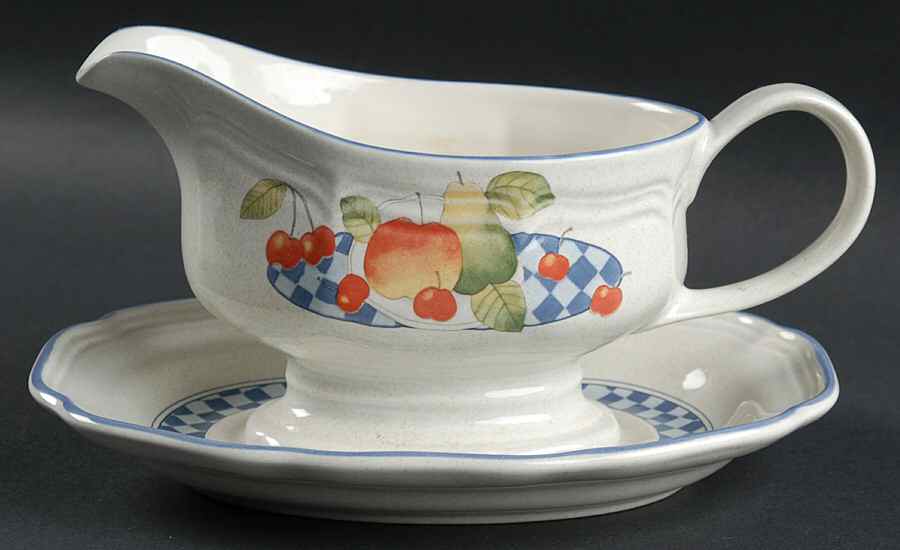 Garden Party Gravy Boat & Underplate by Mikasa-1