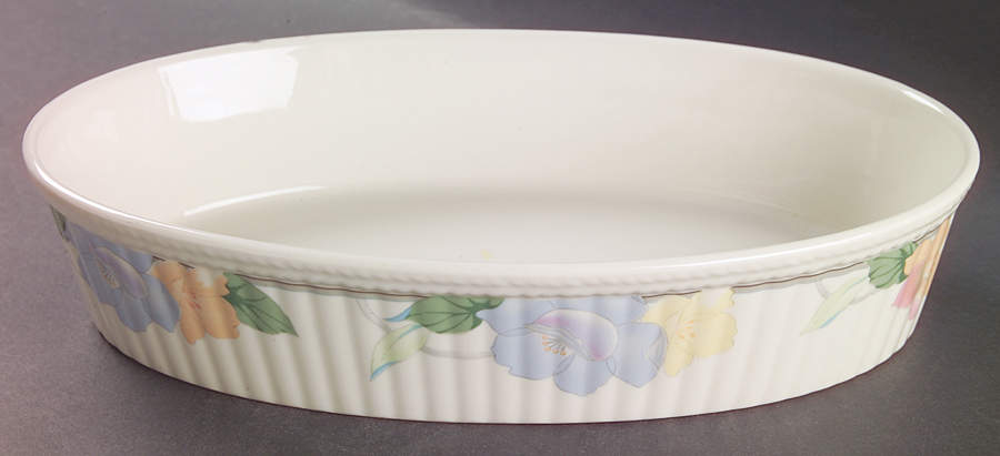Garden Poetry 12'' Oval Baker by Mikasa-1
