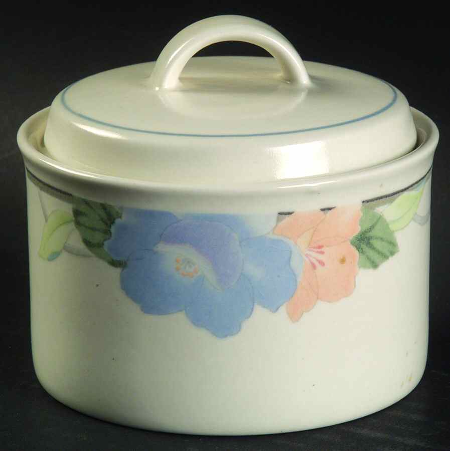 Garden Poetry Sugar Bowl & Lid by Mikasa-1