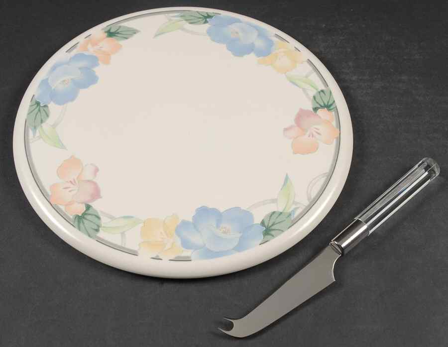 Garden Poetry 2 Piece Cheese Dish and Knife Set by Mikasa-1