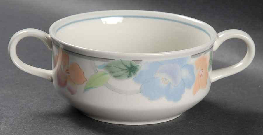Garden Poetry Flat Cream Soup Bowl by Mikasa-1