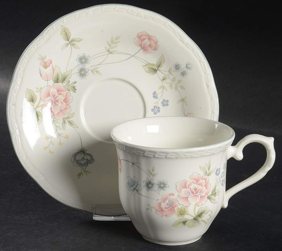 Gardena Flat Cup & Saucer Set by Mikasa-1