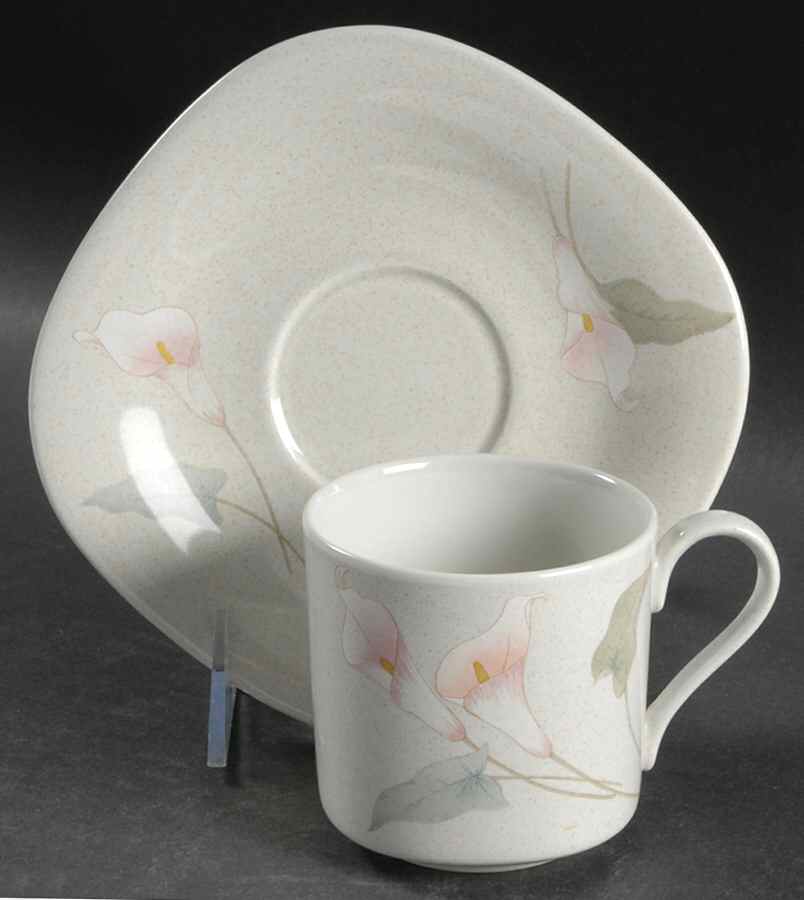 Gardenside Flat Cup & Saucer Set by Mikasa-1