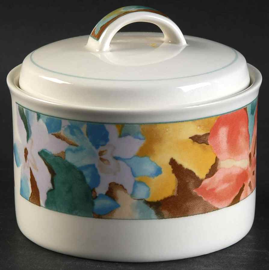 Garden Rhapsody Sugar Bowl & Lid by Mikasa-1