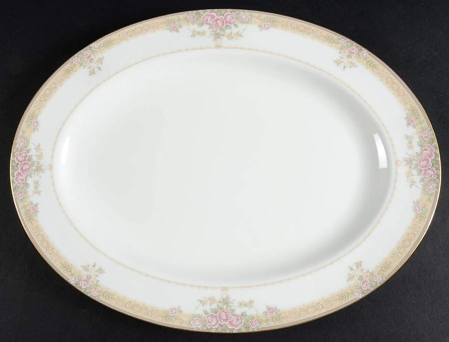 Garlands 14" Oval Serving Platter by Mikasa-1