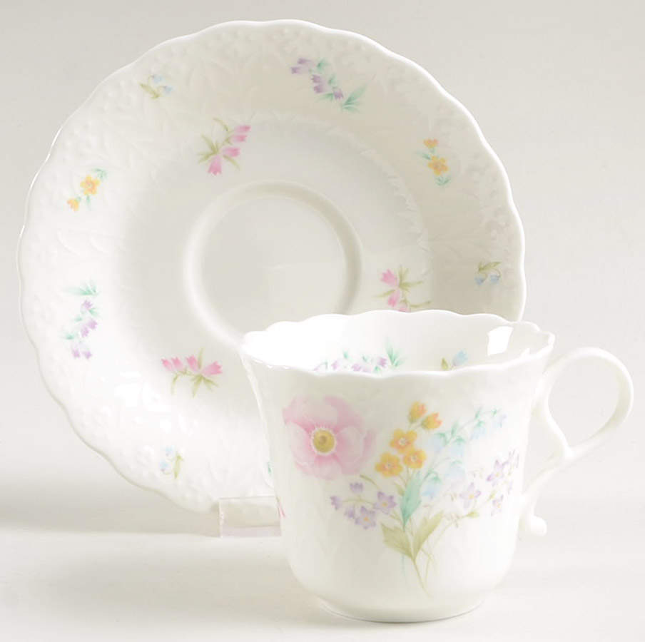 Gentle Breeze Flat Demitasse Cup & Saucer Set by Mikasa-1