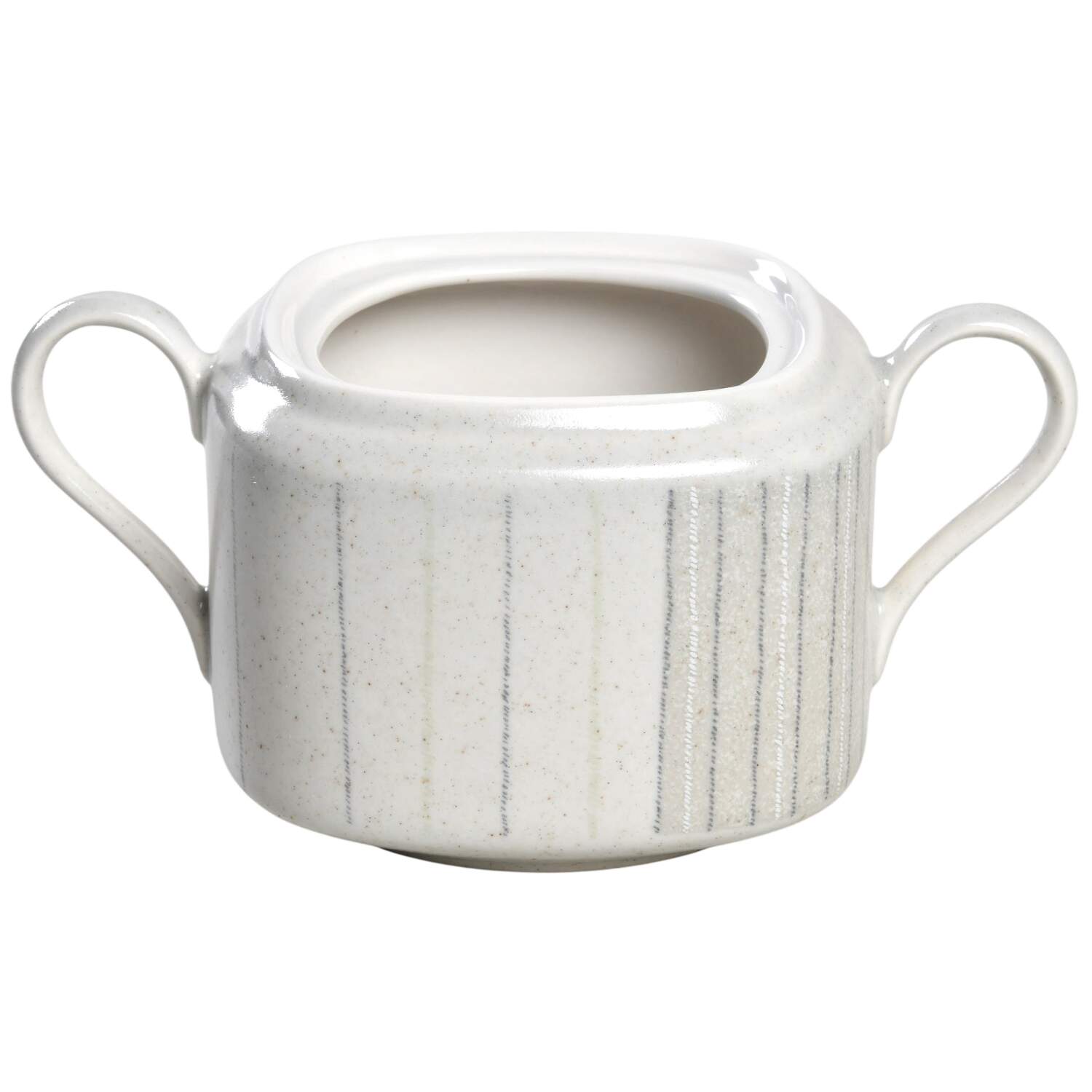 Gentry Grey Sugar Bowl No Lid by Mikasa-1