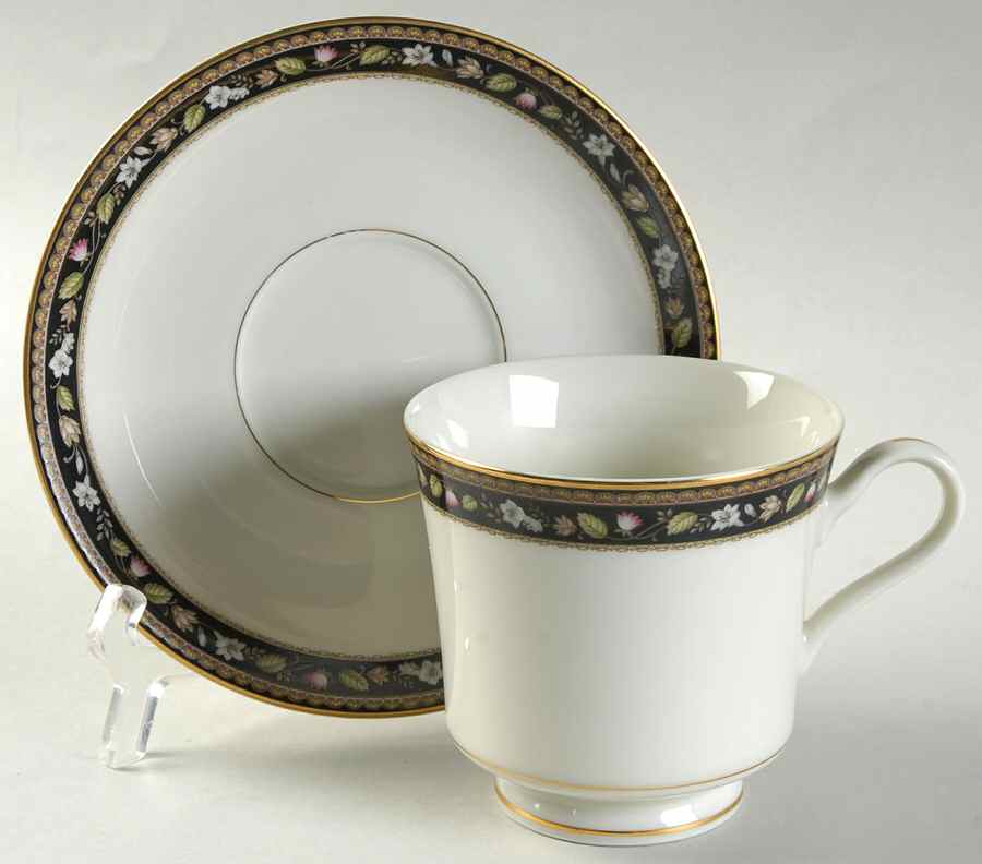 Georgian Mansion Footed Cup & Saucer Set by Mikasa-1