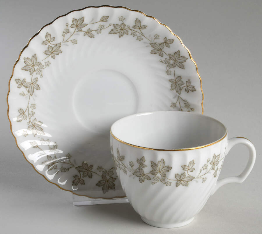 Geneve Flat Cup & Saucer Set by Mikasa-1