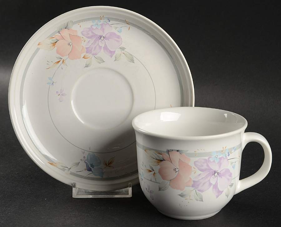 Geraldine Flat Cup & Saucer Set by Mikasa-1