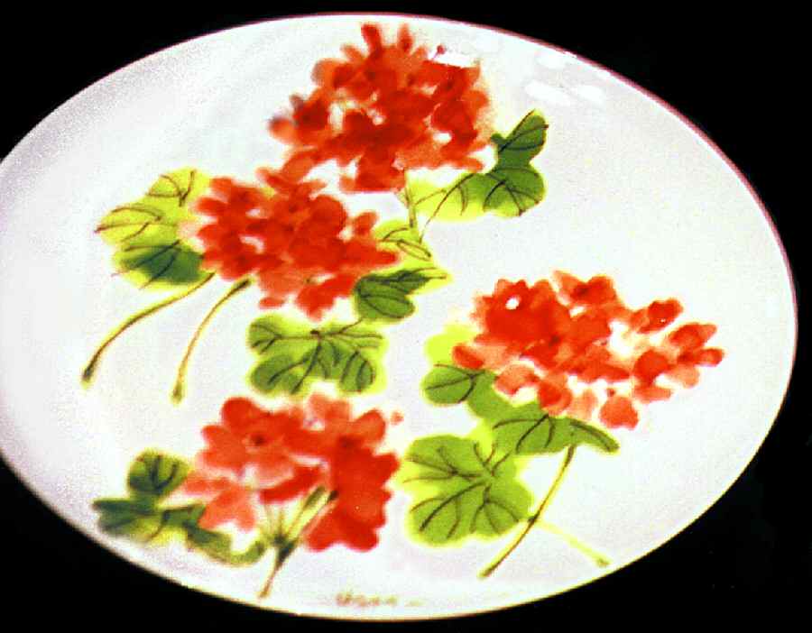Geraniums Dinner Plate by Mikasa-1