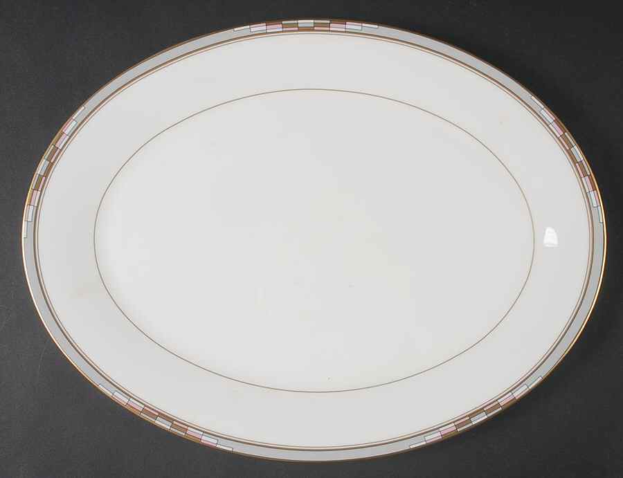 Gem Stone 14" Oval Serving Platter by Mikasa-1
