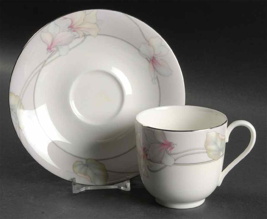 Glamour Flat Cup & Saucer Set by Mikasa-1