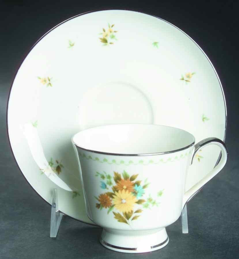 Glenside Footed Cup & Saucer Set by Mikasa-1