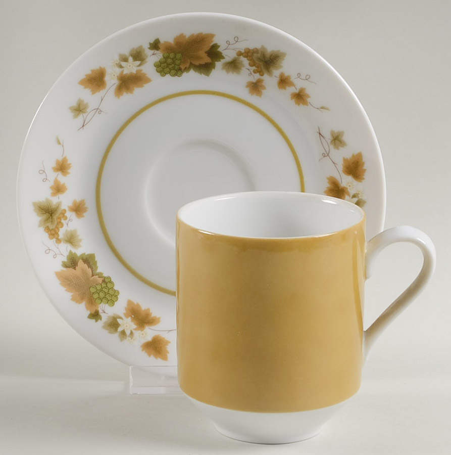 Glen Oaks Flat Cup & Saucer Set by Mikasa-1