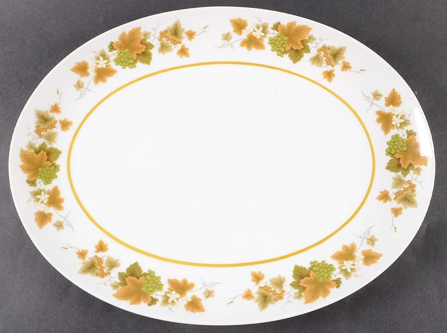 Glen Oaks 14" Oval Serving Platter by Mikasa-1