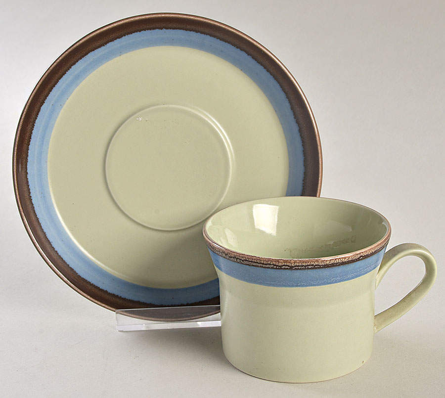 Gobi Flat Cup & Saucer Set by Mikasa-1
