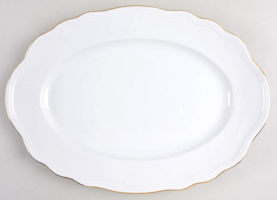 Gold Coin 15" Oval Serving Platter by Mikasa-1