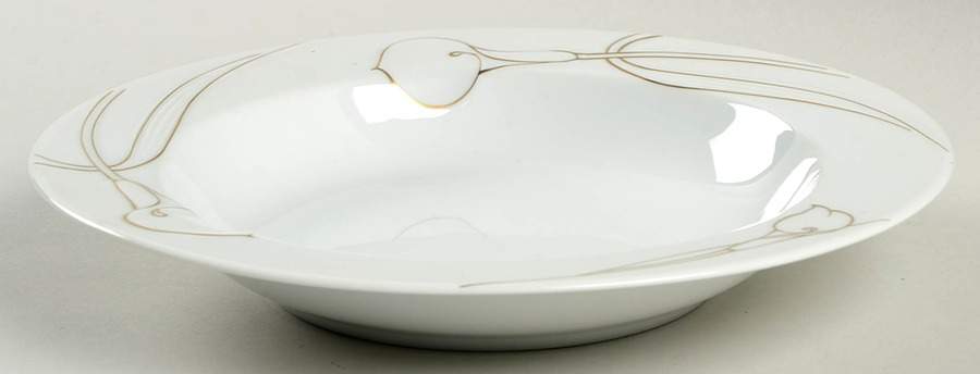 Gold Classic Large Rim Soup Bowl by Mikasa-1