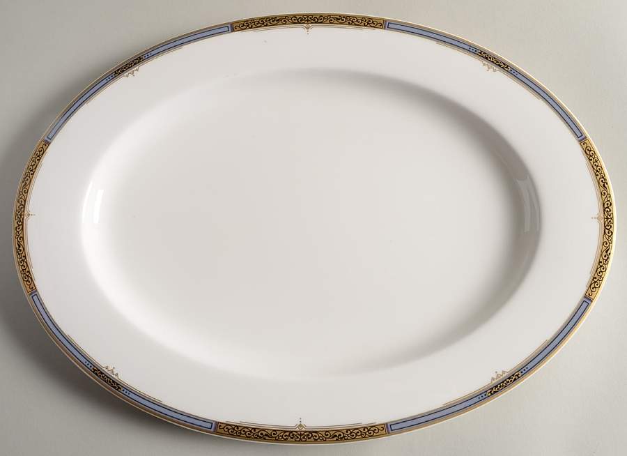 Golden Crest 15" Oval Serving Platter by Mikasa-1