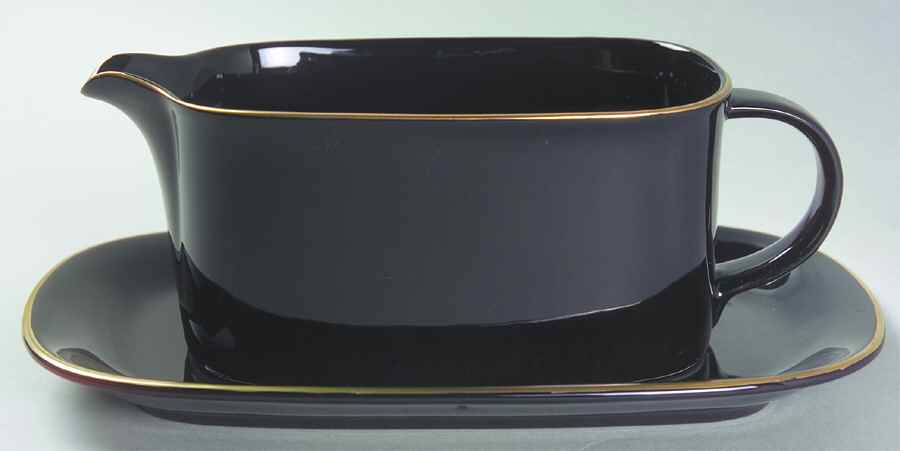 Gold Duet Gravy Boat & Underplate by Mikasa-1