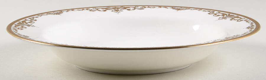 Golden Dynasty Rim Soup Bowl by Mikasa-1