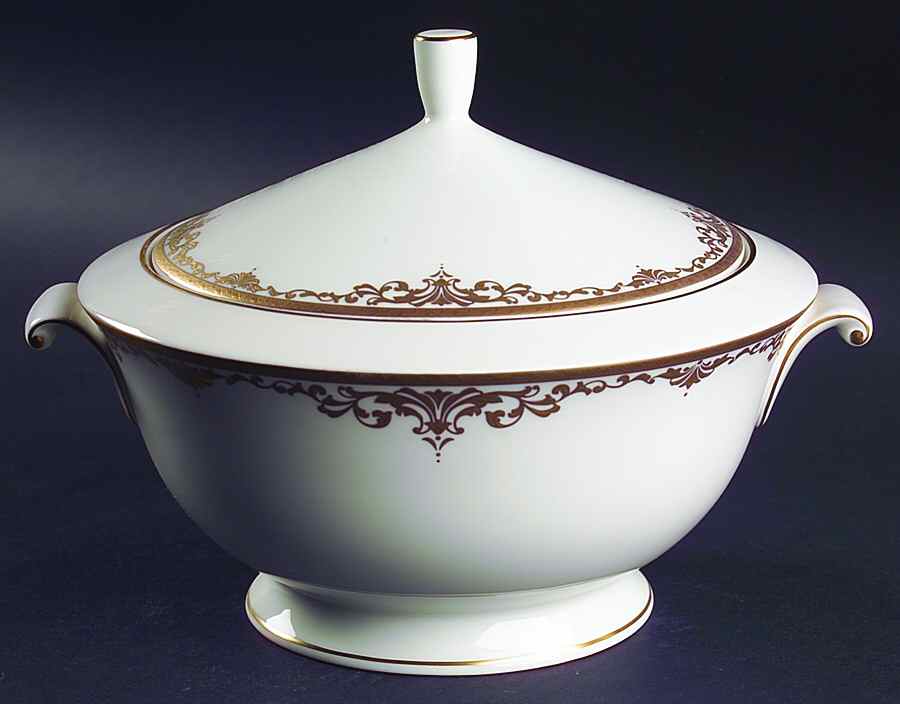 Golden Dynasty Round Covered Vegetable by Mikasa-1