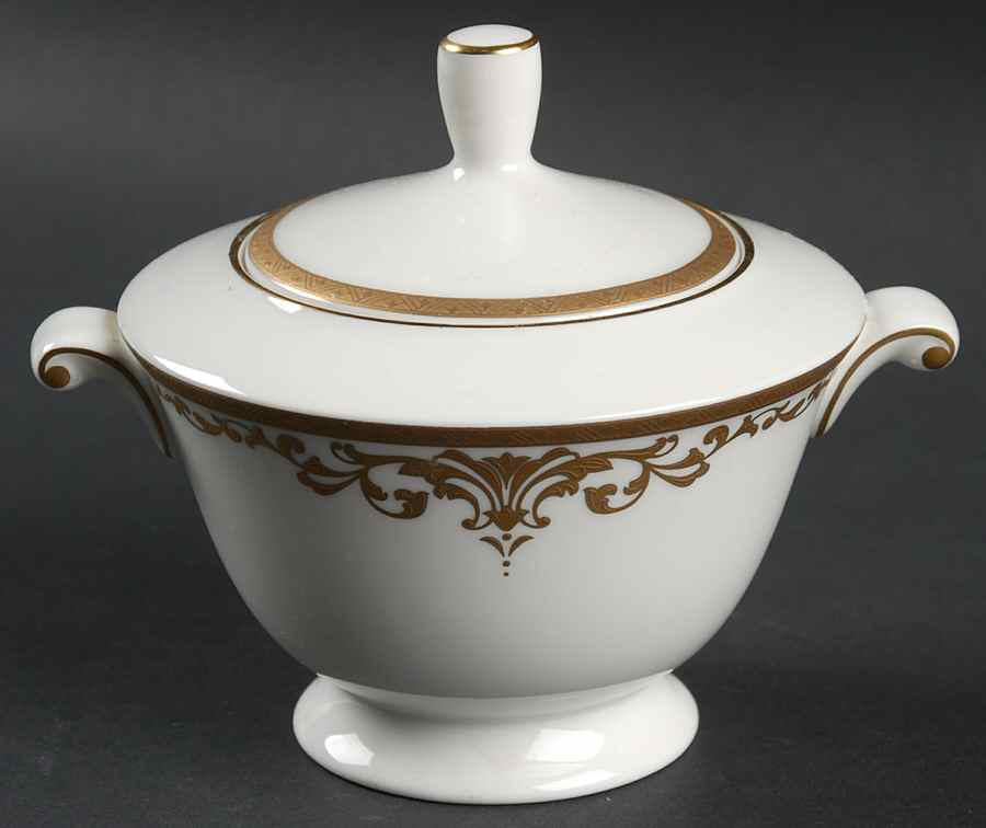 Golden Dynasty Sugar Bowl & Lid by Mikasa-1