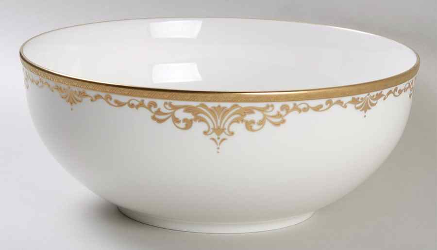 Golden Dynasty 8" Round Vegetable Bowl by Mikasa-1