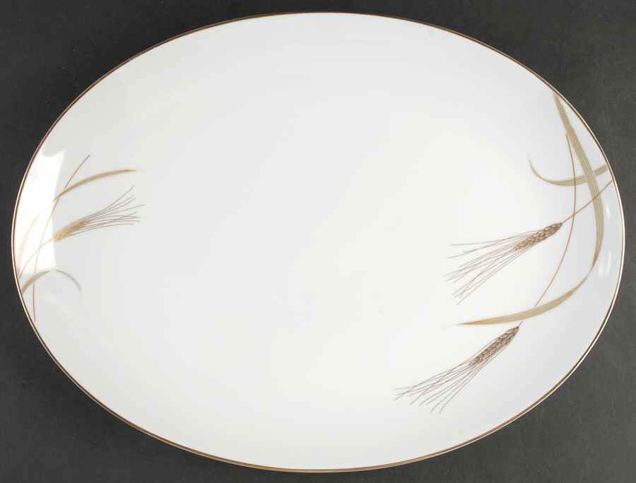 Golden Harvest 16" Oval Serving Platter by Mikasa-1