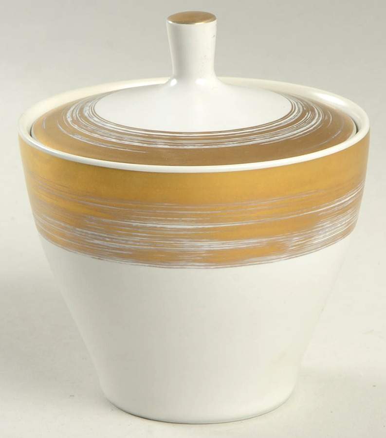 Golden Halo Sugar Bowl & Lid by Mikasa-1