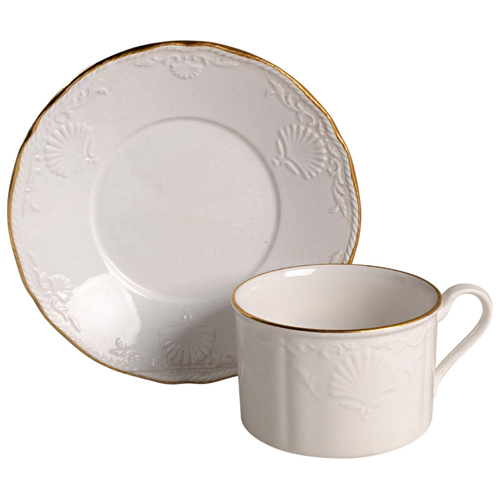 Golden Isle Flat Cup & Saucer Set by Mikasa-1