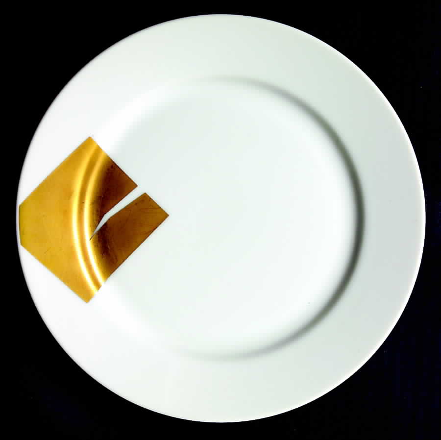 Gold Leaf Salad Plate by Mikasa-1