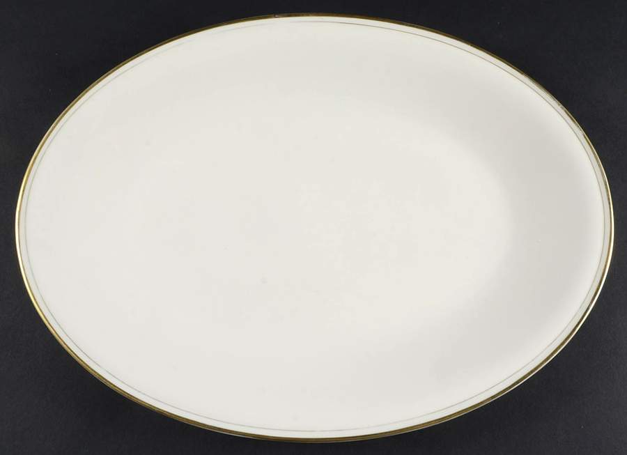 Goldine 14" Oval Serving Platter by Mikasa-1