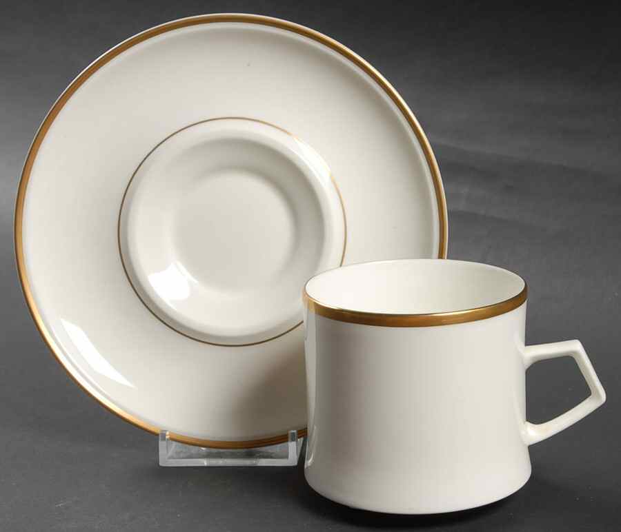 Goldenaire Flat Cup & Saucer Set by Mikasa-1