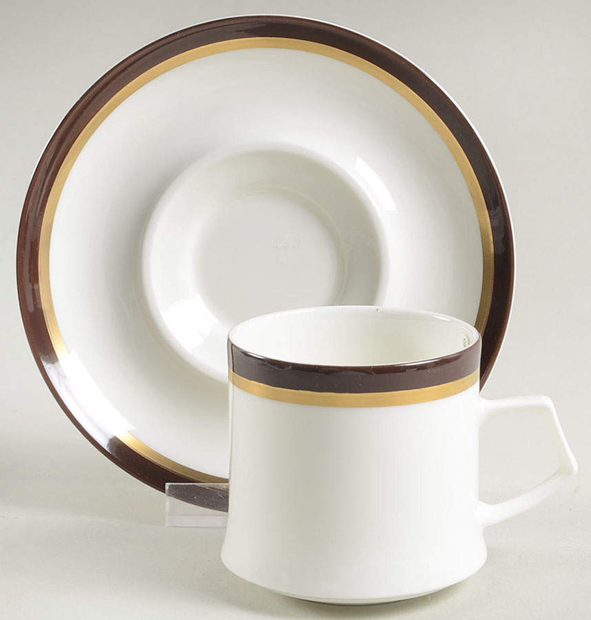 Goldring Flat Demitasse Cup & Saucer Set by Mikasa-1