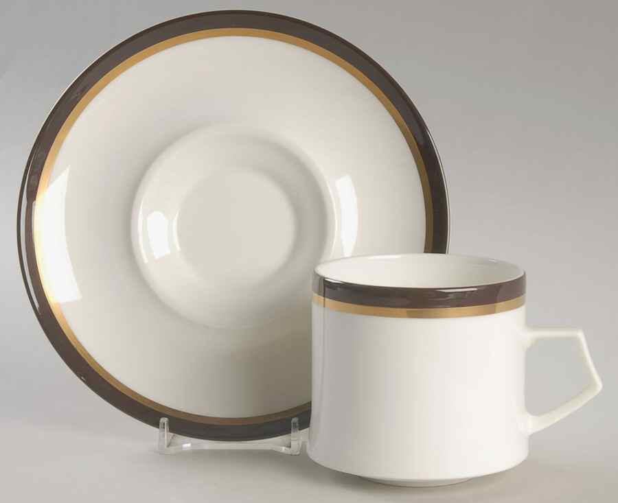 Goldring Flat Cup & Saucer Set by Mikasa-1