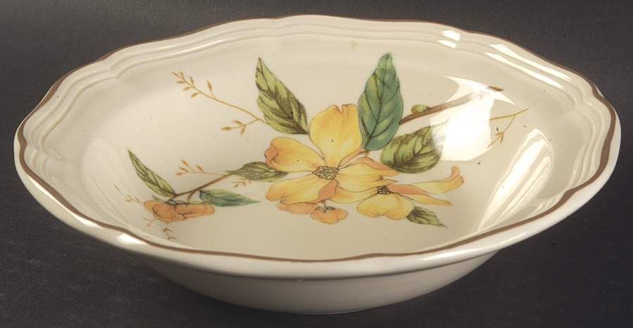Goldwood Rim Fruit/Dessert (Sauce) Bowl by Mikasa-1